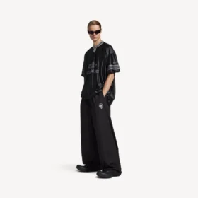 Pantaloni de trening de fotbal 3b pentru bărbați, negri