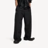 Pantaloni de trening de fotbal 3b pentru bărbați, negri