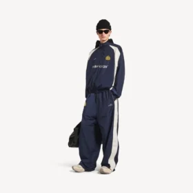 Pantaloni de trening de fotbal pentru bărbați, în albastru marin