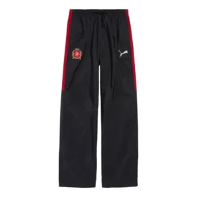 Pantaloni de trening largi Balenciaga x Puma „Black Red” 850702TPQ381000