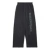 Pantaloni de trening largi cu imprimeu stencil „Black Grey” 771081TQVA41750