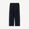 Pantaloni de trening largi pentru bărbați, de culoare neagră