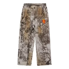 Pantaloni de trening largi Skater Graffiti „Heather Grey” 740028TOVA81300