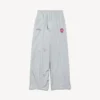 Pantaloni de trening pentru bărbați 3b, model de fotbal, în nuanța „new grey”