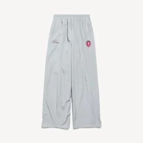 Pantaloni de trening pentru bărbați 3b, model de fotbal, în nuanța „new grey”