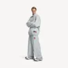 Pantaloni de trening pentru bărbați 3b, model de fotbal, în nuanța „new grey”