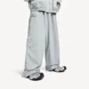 Pantaloni de trening pentru bărbați 3b, model de fotbal, în nuanța „new grey”