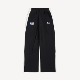 Pantaloni de trening pentru bărbați Balenciaga | colaborare NBA, croială oversized, în negru/alb