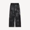 Pantaloni de trening pentru bărbați în negru/burgund