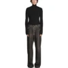 Pantaloni din denim cu efect Trompe L’oeil „Black” 751503TOL991000