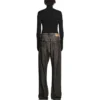 Pantaloni din denim cu efect Trompe L’oeil „Black” 751503TOL991000