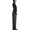 Pantaloni din denim cu efect Trompe L’oeil „Black” 751503TOL991000