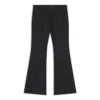 Pantaloni evazați croiți, croială regulată „Negru” 704709TLT171000
