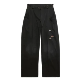 Pantaloni gotici croiți „Negru” 746497TBP011000