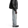 Pantaloni largi „Albastru” 745213TDW144016
