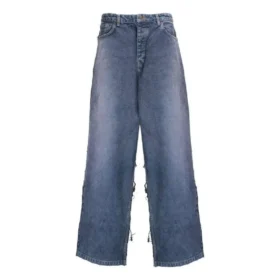 Pantaloni largi hibrizi „Light Blue” 738751TOW554702