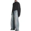 Pantaloni largi oversized „Light Blue” 786643TQW556379