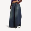 Pantaloni pentru femei model „Tulipe” în culoarea „Dark Ocean”