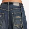 Pantaloni pentru femei model „Tulipe” în culoarea „Dark Ocean”