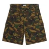 Pantaloni scurți Cargo cu imprimeu camuflaj „Verde” 681257TKL142840