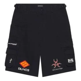 Pantaloni scurți Cargo pentru gameri „Negru” 663074TKP041000