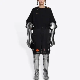 Pantaloni scurți Cargo pentru gameri „Negru” 663074TKP041000