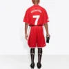 Pantaloni scurți de fotbal Sporty B „Roșu” 641609TJV056540