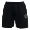 Pantaloni scurți de trening cu logo, cu finisaj periat „Negru spălat” 676137TMVA39034