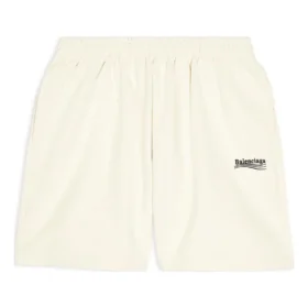 Pantaloni scurți de trening pentru Political Campaign „Beige” 676137TKVI98962