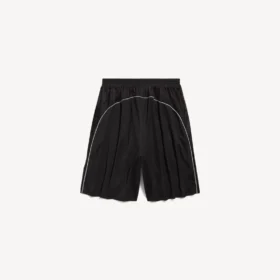 Pantaloni scurți largi de fotbal pentru bărbați, negri