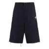 Pantaloni scurți largi din Denim Balenciaga x adidas „Navy” 725587TNP048065