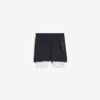 Pantaloni scurți techwear pentru bărbați în albastru închis/alb