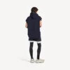 Pantaloni scurți techwear pentru bărbați în albastru închis/alb