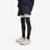 Pantaloni scurți techwear pentru bărbați în albastru închis/alb