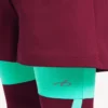 Pantaloni scurți techwear pentru bărbați în nuanțe de burgund/aqua
