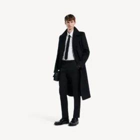 Pantaloni skinny pentru bărbați, croiți pe măsură, de culoare neagră