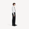 Pantaloni skinny pentru bărbați, croiți pe măsură, de culoare neagră