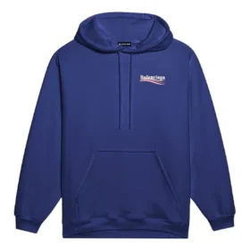 Pantofi clasici pentru bărbați Balenciaga cu imprimeu logo, albastru marin 600583TIV531195