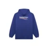 Pantofi clasici pentru bărbați Balenciaga cu imprimeu logo, albastru marin 600583TIV531195