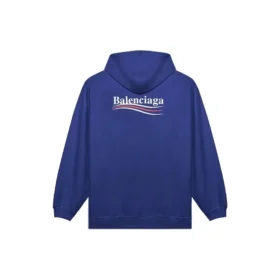 Pantofi clasici pentru bărbați Balenciaga cu imprimeu logo, albastru marin 600583TIV531195