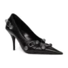 Pantofi cu toc Cagole 90 mm „Black Arena Lambskin” 714252WAD4E1081