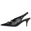 Pantofi cu toc de 70 mm și baretă în spate „Black” 714251WAD4E1081