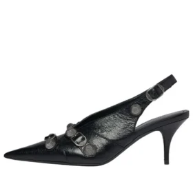 Pantofi cu toc de 70 mm și baretă în spate „Black” 714251WAD4E1081