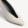 Pantofi cu toc „Duchesse” pentru femei, în nuanța „White Snow”