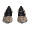 Pantofi cu toc înalt BB Monogram „Tan” 707353W2I103020