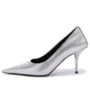 Pantofi cu toc înalt, cu model în relief, „Silver” 572879WBB208100
