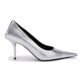 Pantofi cu toc înalt, cu model în relief, „Silver” 572879WBB208100