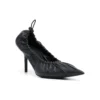 Pantofi cu toc înalt de tip „Pump” cu talpă „Scrunch Knife” de 80 mm „Negru” 636612WA2M01000