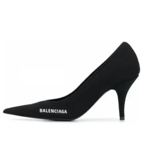 Pantofi cu toc înalt Knife Knit 80 mm „Negru” 628602W18021090