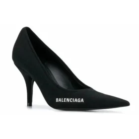 Pantofi cu toc înalt Knife Knit 80 mm „Negru” 628602W18021090